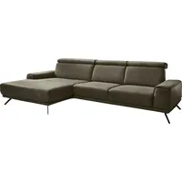 die planbar Ecksofa PN-EM22041 L-Form, wahlweise motorisches Canape oder Sitztiefenverstellung grün