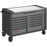 VIGOR Werkstattwagen SeriesXXL, Edelstahl-Arbeitsplatte, leer, V4481-XXL, L x B x H: 1625x 695x 1017 mm