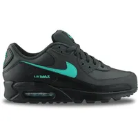 NIKE Herren AIR MAX 90 Sneaker, Dk Smoke Grey Clear Jade Ii Black White, 45 EU - 45 EU