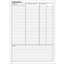 RNK Haushaltsbuch A5 40 Blatt