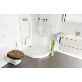 Sanilo WC Sitz mit Absenkautomatik Rusty, Hochwertiger und Stabiler Toilettendeckel aus Holz