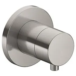 Keuco Ixmo Fertigmontageset 59541071001 Edelstahl-finish, Unterputz-Absperrventil, Griff Comfort, rund