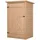modfu Geräteschrank für den Außenbereich Holz Naturholz 75x56x115 cm mit 2 Innenböden und abschließbarer Tür