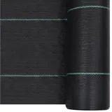 vidaXL Unkrautfolie Schwarz 2x50 m PP