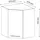 Vicco Eckhängeschrank Fame-Line 57 x 34,1 x 72 cm Weiß Hochglanz