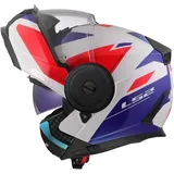 LS2 FF902 Scope II Duria Klapphelm - Weiß/Blau/Rot / L
