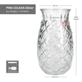 Mambocat Pina Ananas Cocktailglas 0,4 l 4 St.