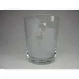 lichtidee Teelicht Glas Windlicht Tischlicht graviert mit Susi und Strolch Handmade Unikat Ostern Muttertaggeschenk, Höhe 8cm,