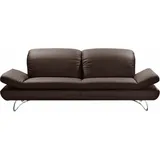 PLACES OF STYLE "San Angelo", braun, B:232cm H:96cm T:95cm, NaturLEDER- »Frederica« (echtes Rindsleder);Luxus-Microfaser (100% Polyester);NaturLEDER-«Uruguay« (echtes Rindsleder), Sofas