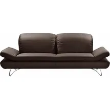 PLACES OF STYLE "San Angelo", braun, B:232cm H:96cm T:95cm, NaturLEDER- »Frederica« (echtes Rindsleder);Luxus-Microfaser (100% Polyester);NaturLEDER-«Uruguay« (echtes Rindsleder), Sofas
