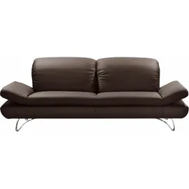 PLACES OF STYLE "San Angelo", braun, B:232cm H:96cm T:95cm, NaturLEDER- »Frederica« (echtes Rindsleder);Luxus-Microfaser (100% Polyester);NaturLEDER-«Uruguay« (echtes Rindsleder), Sofas