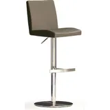 MCA Furniture Bistrostuhl »BARBECOOL«, mit Rückenlehne,Bodenplatte rund, 360° drehbar, Sitzhöhe von 56-81 cm, braun