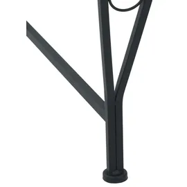 vidaXL Baumbank Ø 160 x 89 cm Schwarz