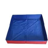 Hundepool | PVC 50 x 50 x 10 cm quadratisch faltbar rutschfester Boden 300 g | kompakte Badewanne für Welpen und Katzen | Hinterhof Garten Terrasse Outdoor Erfrischung Sommer Wasserspiel