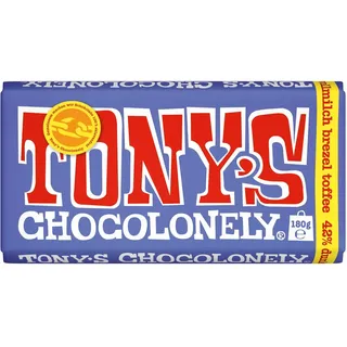tonys-chocolonely Tafelschokolade Dunkle Vollmilch, Brezel und Toffee, Fairtrade, 180g