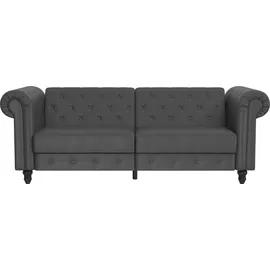 dorel home Schlafcouch Kunstleder 3-Sitzer Grau