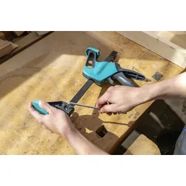 WOLFCRAFT Einhandzwinge Metall 150 mm blau