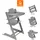 Stokke Set Tripp Trapp® Storm Grey mit Baby Set und Tablett, Grau