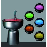 aea Design Tisch Wasser Säulen Silber