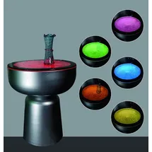 aea Design Tisch Wasser Säulen Silber