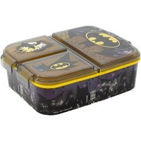 Stor Batman | Kinder 3-Fach-Sandwich-Box - Kinder-Lunch-Box - Snack-Halter -