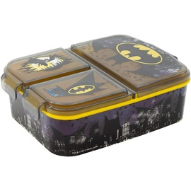 Stor Batman | Kinder 3-Fach-Sandwich-Box - Kinder-Lunch-Box - Snack-Halter -