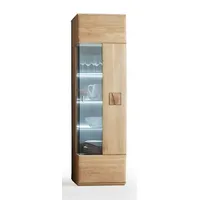 MCA Furniture Vitrine Vitrine Bologna 2, Eiche Bianco, ohne