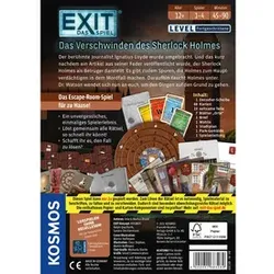 KOSMOS Mitbringspiel Exit - Das Spiel 683269 Verschwinden d.Sherlock H.