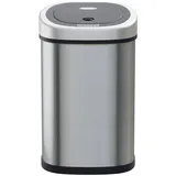 Avalo Mülleimer mit Sensor 50L Automatik - Edelstahl Silber - Soft Close /