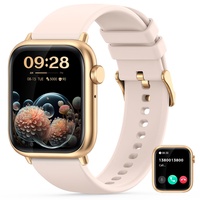 Nemheng Smartwatch für Damen,1.83 Zoll Touchscreen Armbanduhr mit Bluetooth Anrufe, Personalisiertem Bildschirm, Herzfrequenz und Schlafmonitor,IP67 Wasserdicht Smartwatch für iOS und Android