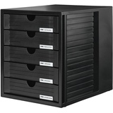 HAN Schubladenbox schwarz 1450-13 DIN C4 mit 5 Schubladen