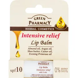 Green Pharmacy Mix of oils Lip Balm intensives Feuchtigkeit spendendes Lippenbalsam LSF 10 ohne Silikone, Parabene und Farbstoffe 3.6 g