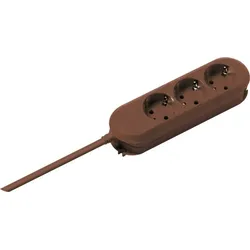 Bachmann Steckdosenleiste 3-fach br 3m 388.471 35° IP20 1,5qmm