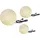 Trango Kugelleuchte Glas 20/25/30cm 3er Set inkl. E27 LED Leuchtmittel Granitstein-Optik