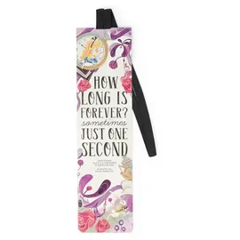 Legami Lesezeichen mit Gummizug 4,7 x 17,5 cm Thema Alice in Wonderland