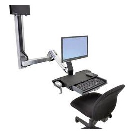 Ergotron StyleView Sit-Stand Combo 1fach Monitor-Wandhalterung 25,4cm (10\ ) - 61,0cm (24\ ) Alumin