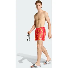 adidas Badeshorts Football-inspired Graphic Ice Tangerine/White L