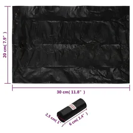 vidaXL Hundekotbeutel 750 Stück Schwarz 30x20 cm
