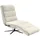 KAWOLA Relaxliege ALINA Cord 360° drehbar 80 x 80 x 200 cm cremeweiß mit Kissen