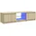 vidaXL TV-Schrank mit LED-Leuchten 140x35,5 cm Braun Holz