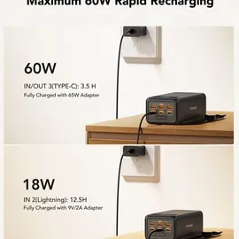 VEGER Tank Boost 56000 mAh, 100 W, 207.50 Wh), Powerbank 130W