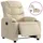 vidaXL Relaxsessel Elektrisch Creme Stoff 93 x 99,5 x 0 cm Beige