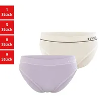 NUR DIE 2er Pack Retro Slip Mehrfarbig sportlich Unterhosen aus Baumwolle Unterwäsche Damen - 44-46