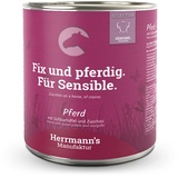 Herrmann's Manufaktur  Herrmann ́s Bio-Menü Sensitive 6 x 800 g - Pferd mit Bio-Süßkartoffel und Bio-Zucchini