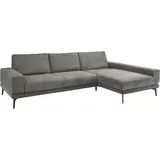 Set One by Musterring Ecksofa "SO 3600 optimaler Sitzkomfort in Federkern o. Kaltschaum, 2 Sitzhöhen", grau (kama anthrazit), B:293cm H:87cm T:180cm, 100% Polyester, SET ONE BY MUSTERRING, Sofas, Ecksofa, Sitzhöhe 42 cm, Federkern, B 293 x T 180 cm, Kama anthrazit