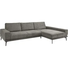 Set One by Musterring Ecksofa "SO 3600 optimaler Sitzkomfort in Federkern o. Kaltschaum, 2 Sitzhöhen", grau (kama anthrazit), B:293cm H:87cm T:180cm, 100% Polyester, SET ONE BY MUSTERRING, Sofas, Ecksofa, Sitzhöhe 42 cm, Federkern, B 293 x T 180 cm, Kama anthrazit