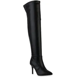 Damen Overknees in Schwarz
