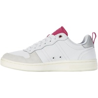 K-Swiss Lozan Sneaker, White/Raspberry/StarWhite/Silver, 39 EU