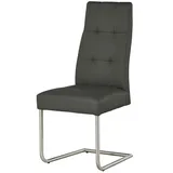 Woodford Kunstleder-Schwingstuhl mit Steppung Thea , grau , Maße (cm): B: 47 H: 104 T: 60.0