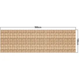 casa.pro Sichtschutzmatte Schilfrohr 500 x 150 cm Schilf